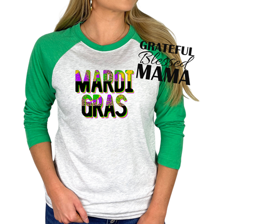 Mardi Gras Leopard Text