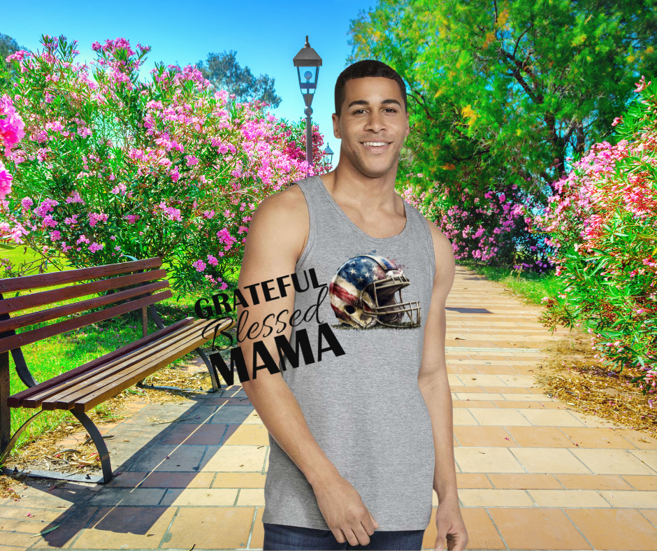 American flag helmet