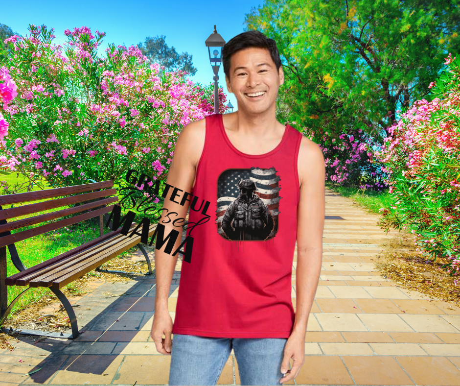 American Flag Army Guy