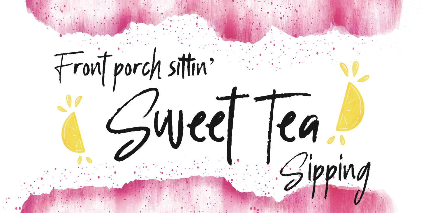 Sweet Tea Sipping Glass Jar with Lid & Straw