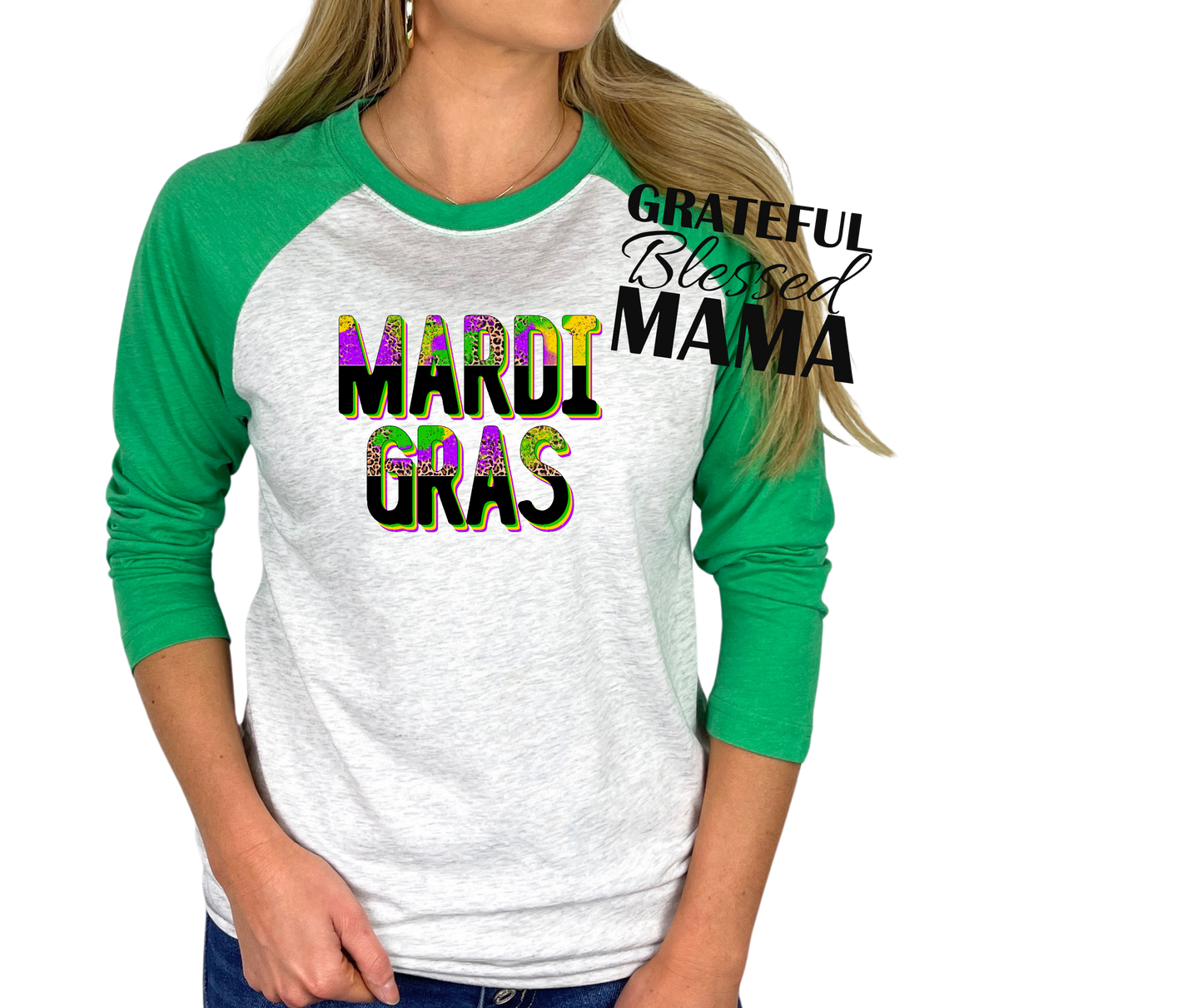 Mardi Gras Leopard Text