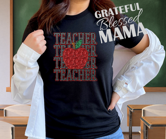 Repeating Teacher Apple