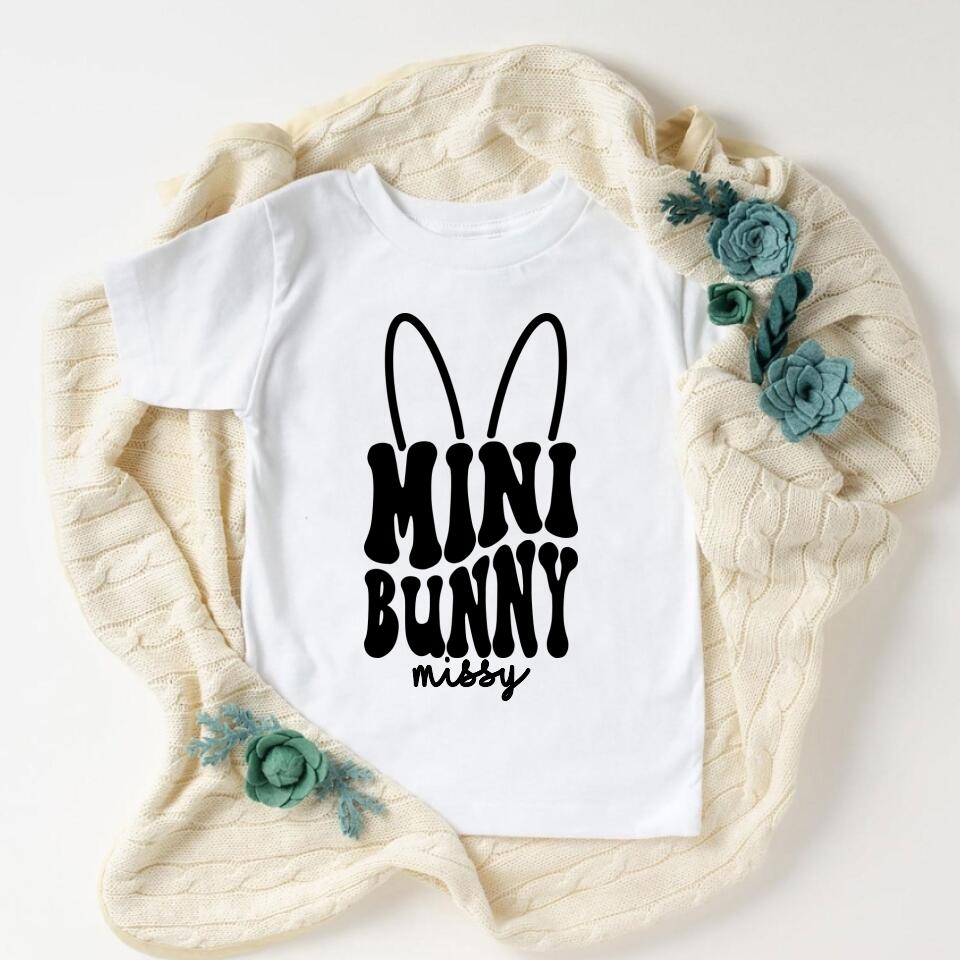 Mama & Mini Bunny Custom Name Shirt