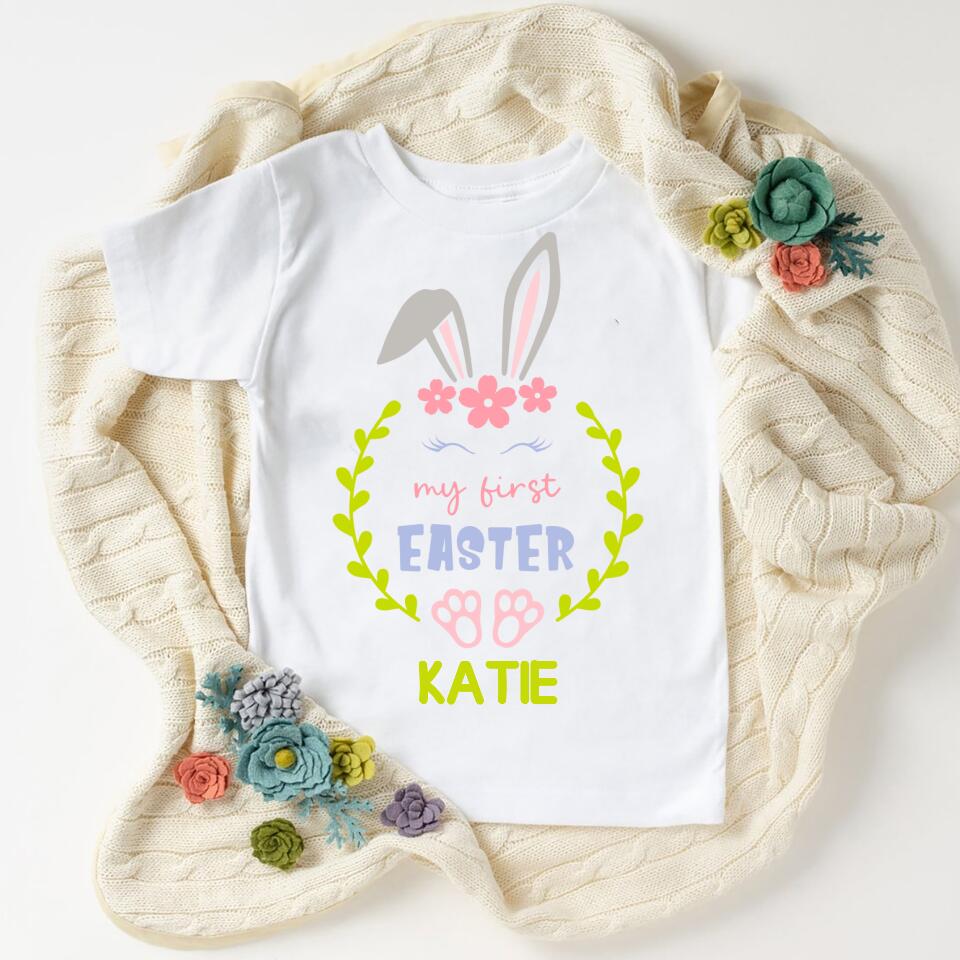 Kids Easter Shirt with Custom Name