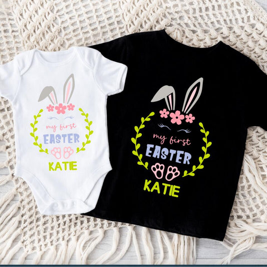 Kids Easter Shirt with Custom Name