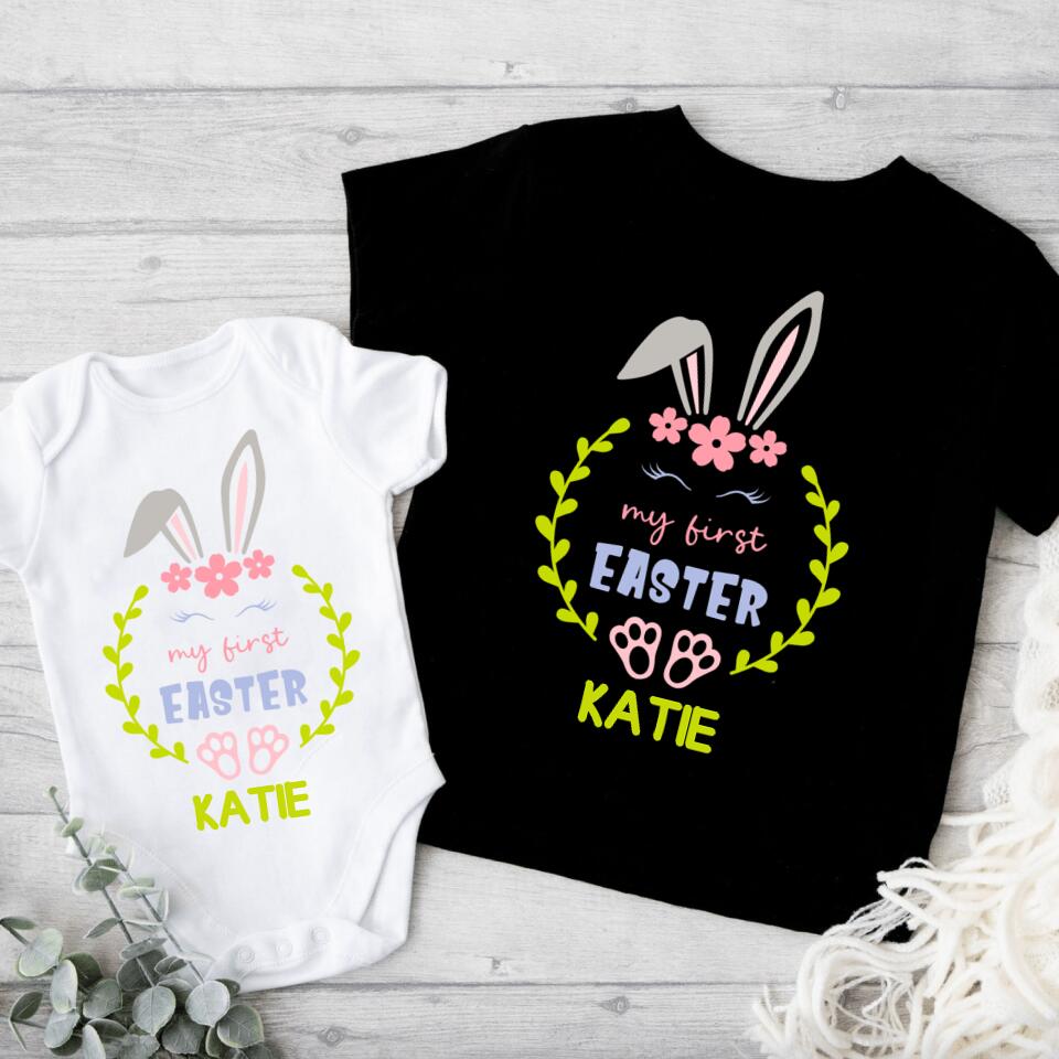 Kids Easter Shirt with Custom Name