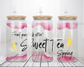 Sweet Tea Sipping Glass Jar with Lid & Straw